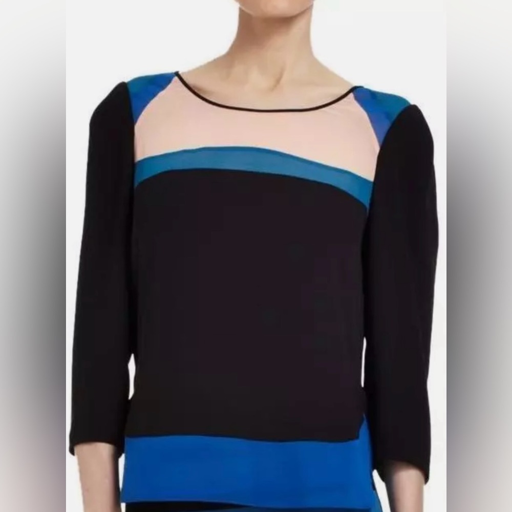 BCBG Colorblock Top Size Medium